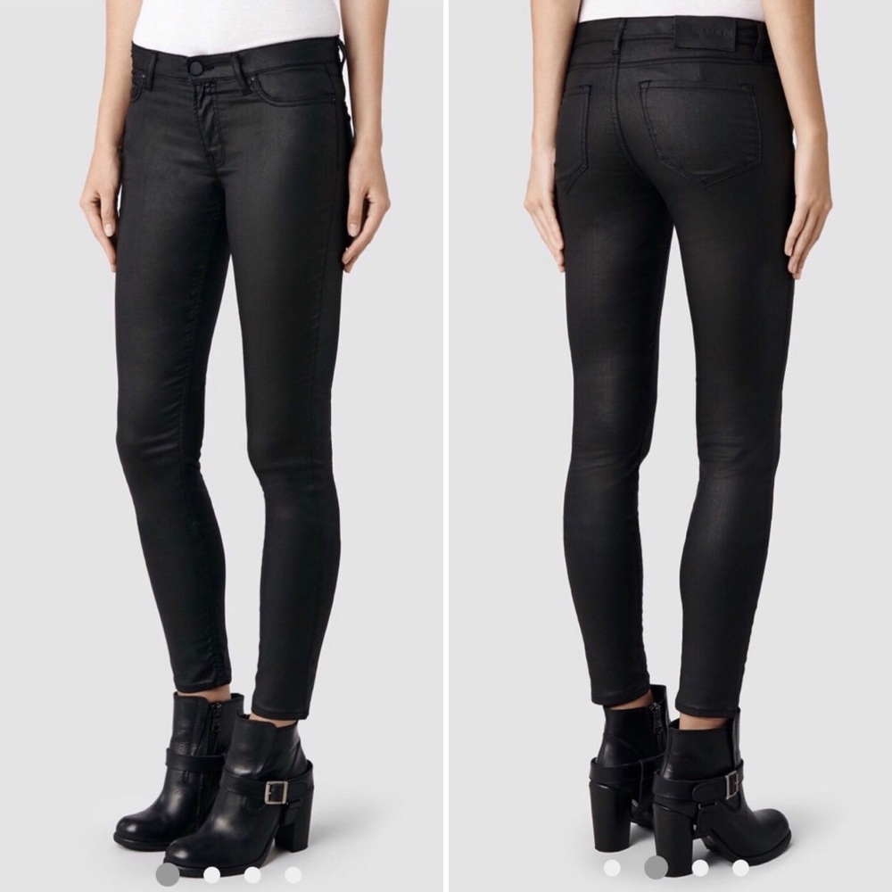 All Saints black skinny jeans